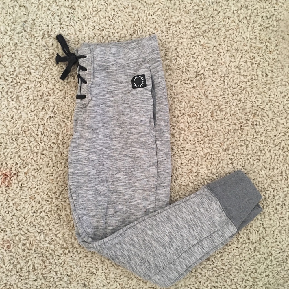 PINK Lace Up Joggers